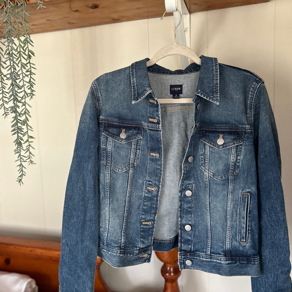 J. Crew Blue Jean Jacket Classic Trucker Style
